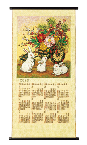 NO.9501　花車（LL）　ゴブラン織りカレンダー